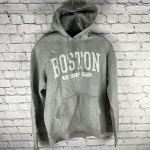 Hoodie Men Boston Massachusetts Gray Size M Ref 1033